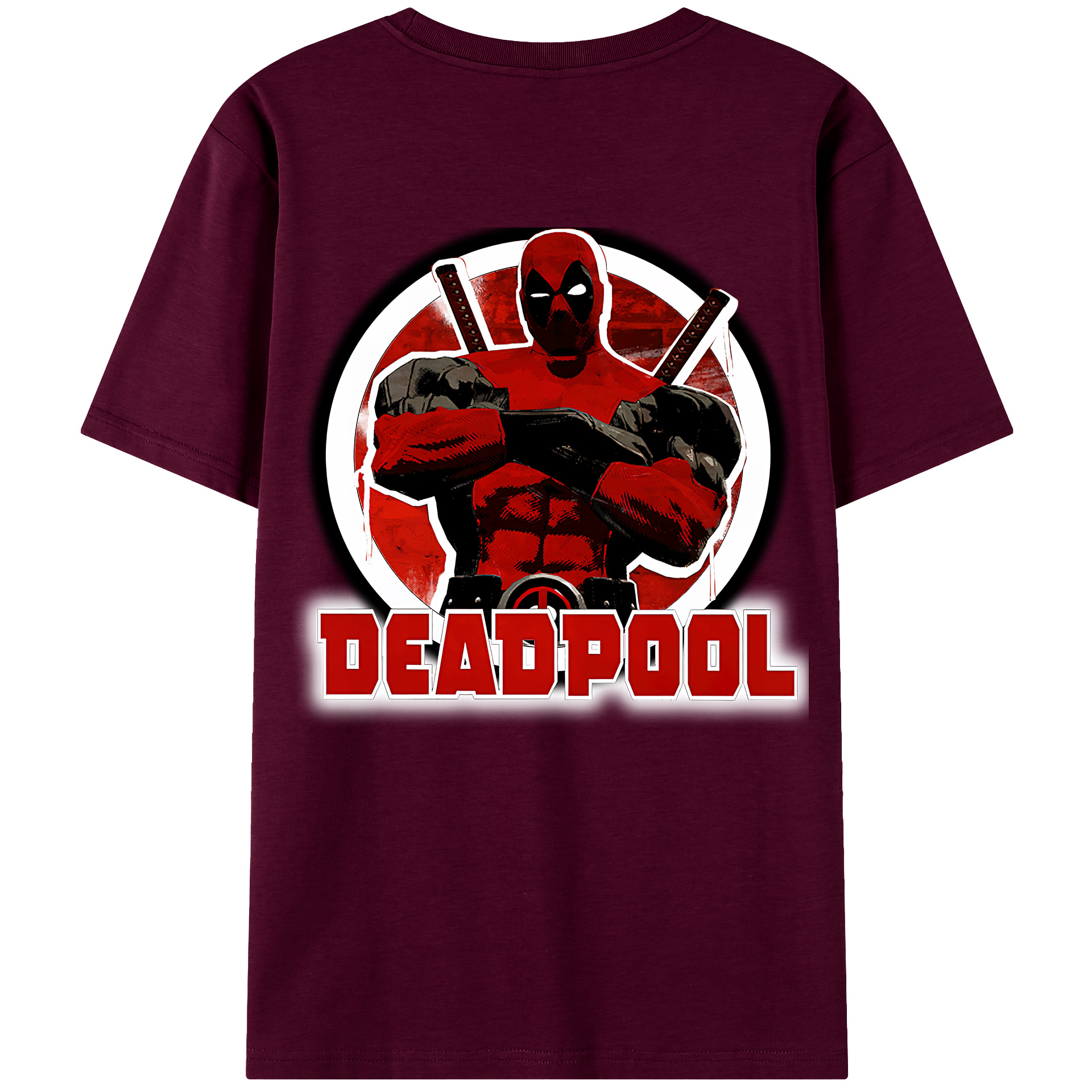 （画像用） Deadpool デッドプール レディース半袖Tシャツ(バックプリント)